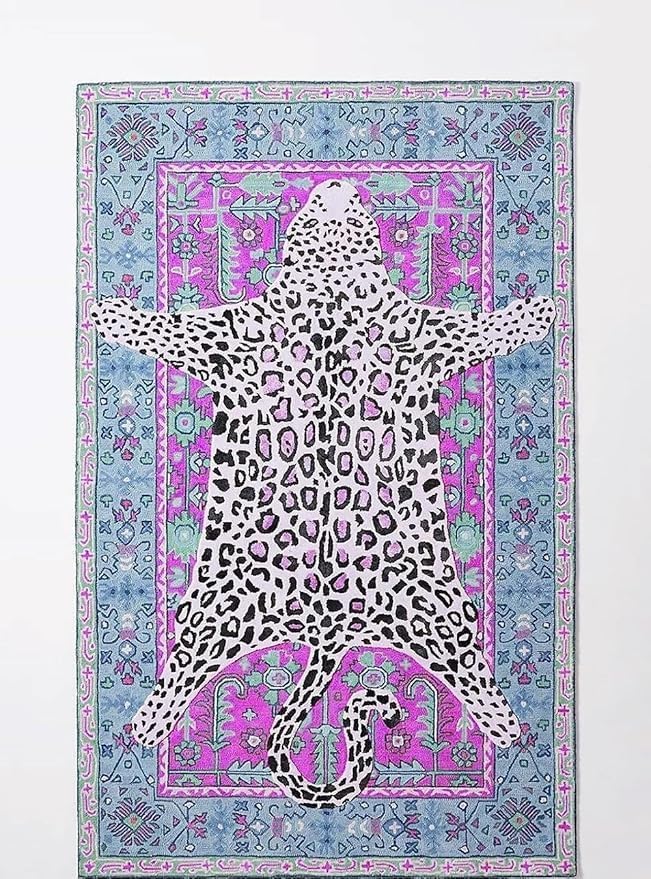 Hand Tufted Modern & Unique Animal Rugs 100% Wool, Soft and Durable Rugs for Your Living Room, Bedroom,Hall Or Any Room (Multi Colour H1, 7 X 10 Feet)