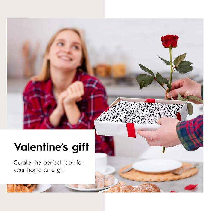 GEOMETRY Kitchen Towels Quick Dry Microfiber Premium Towel Love You More Valentines Gifts for Mom