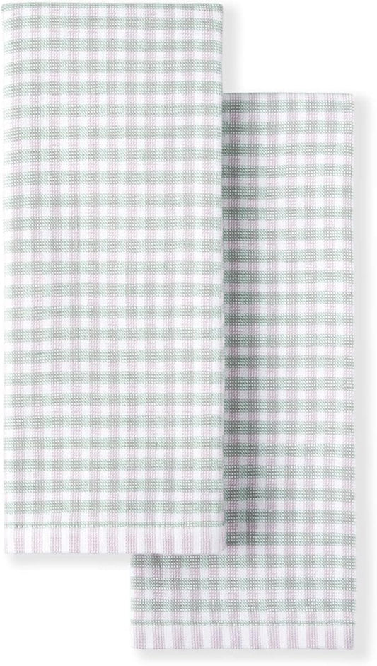 Martha Stewart Kitchen Towels Set of 2 Check 16x28 Dish Towels