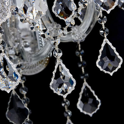 Modern Crystal Wall Sconce Lights- 6 Light Maria Theresa Crystal Wall Sconces Lighting Chrome Wall Lamp Chandelier Light Fixtures for Living Room Wall Sconce Light Walls Mounted Lamp