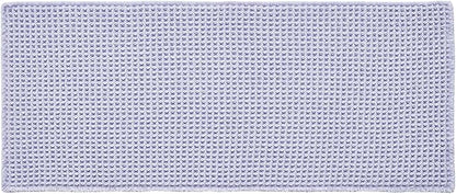 Waffle Runner Rug Bathroom, Boho Bathroom Rugs Non Slip Washable Long Super Absorbent Quick Dry Cute Bath Mat Farmhouse Bath Mat, 72''x24'' Lavender Cream