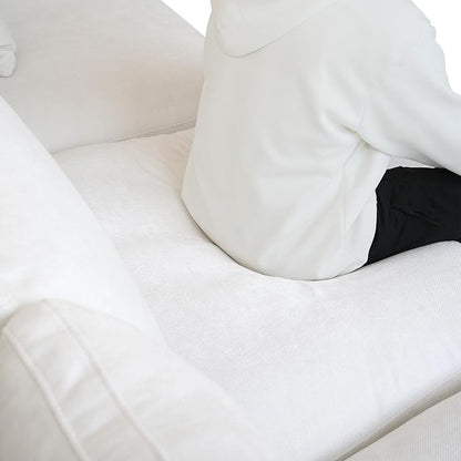 Cloud Couch Modular Sectional Sofa,119inch V Shaped Sofa,Down Filled 5 Seater Convertible Living Room Sets,Cover Washable and Replaceable Couches for Living Room,White
