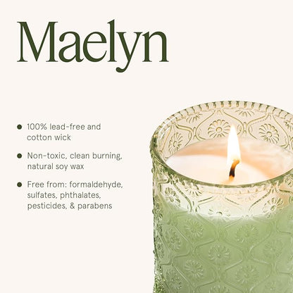 LA JOLIE MUSE Pistachio Macaron Scented Candle –Pistachio, Milk & Vanilla | 6 oz Fall Candle | Natural Soy Wax | 40 Hours Clean Burn | Gift for Dessert Lovers | Seasonal Home Décor