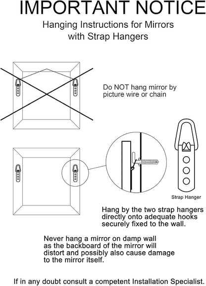 Howard Elliott Turner Large Ornate Mirror, Red Ornate Mirror Beveled Edges Rectangular Vanity Mirror with Baroque Scroll Pattern for Bedroom, Living Room, Bathroom & Entryway, 56 x 42 Inch