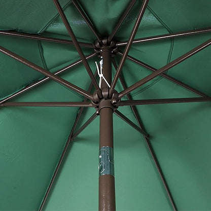 Blissun 9' Outdoor Patio Umbrella, Outdoor Table Umbrella, Yard Umbrella, Market Umbrella with 8 Sturdy Ribs, Push Button Tilt and Crank