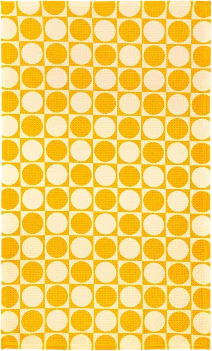 Modern Style Premium Kitchen Tea Towel Super Absorbent Fast Drying Microfiber Golden Checkers
