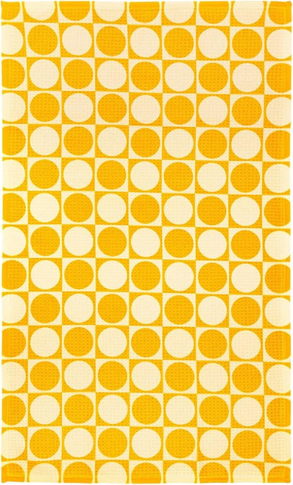 Modern Style Premium Kitchen Tea Towel Super Absorbent Fast Drying Microfiber Golden Checkers