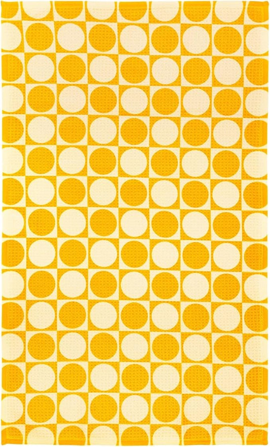 Modern Style Premium Kitchen Tea Towel Super Absorbent Fast Drying Microfiber Golden Checkers