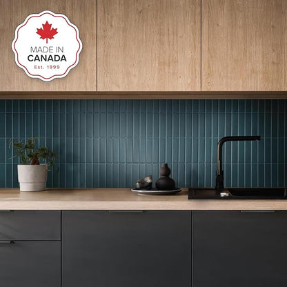 SMART TILES Peel and Stick Backsplash - 5 Sheets of 11.43" x 9" - 3D Adhesive Peel and Stick Tile Backsplash for Kitchen, Bathroom, Wall Tile