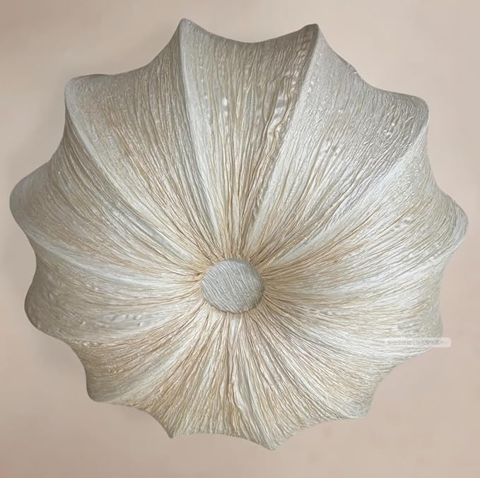 Lantern Fabric Pendant Light Mid-Century Modern Drum Chandelier Faux Silk Cloth Shade 3 Lights Wabi Sabi Light Fixture Farmhouse Ceiling Hanging Light for Dining Room Bedroom