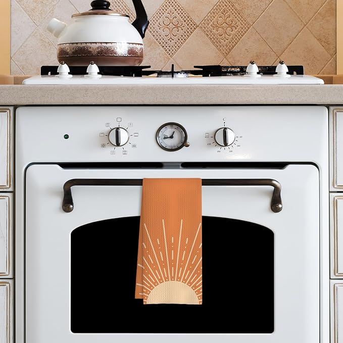 Boho Kitchen Towels Set Bohemian Farmhouse Decor for Kitchen Bathroom