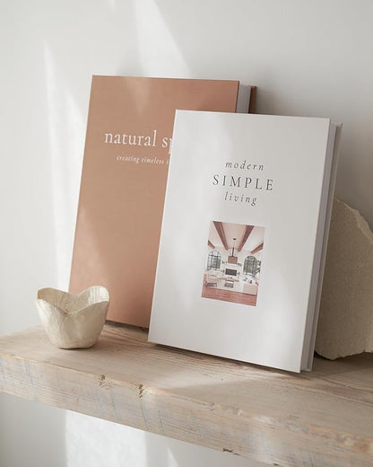 Beautiful Decorative Books - Set of 2 Boxes Enhance Your Table, Bookshelf or Mantel Shelf Decor - Aesthetic Fake/Faux Books for Modern Home Decoration, Photo Storage and as a Keepsake Box