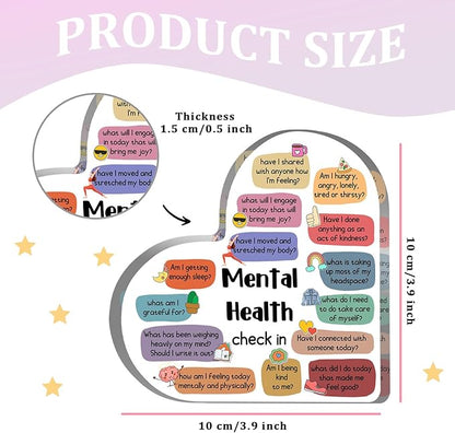 Therapy Office Decor, Mental Health Check In Decorations for School Counselor CBT DBT Therapy Counseling Poster Anxiety Relief Social Psychology Decoration