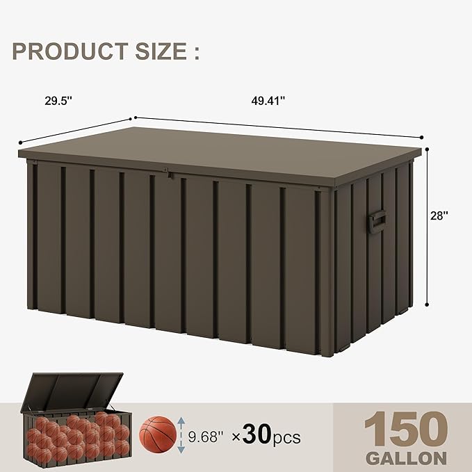 PURPLE LEAF 11 Pieces Patio Dining Table Set with StorageBox Wicker Teak-Finish Outdoor Furniture Rectangular Table and Chairs Set for Garden Deck Backyard Kitchen, Cushions and Pillows Included