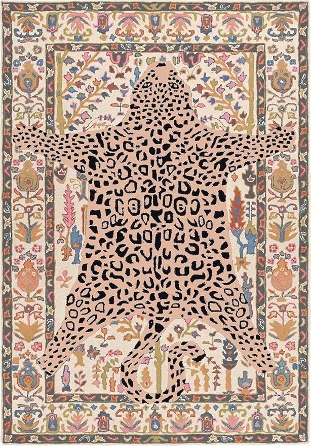 Hand Tufted Modern & Unique Animal Rugs 100% Wool, Soft and Durable Rugs for Your Living Room, Bedroom,Hall Or Any Room (Multi Colour D1, 12 X 18 Feet)