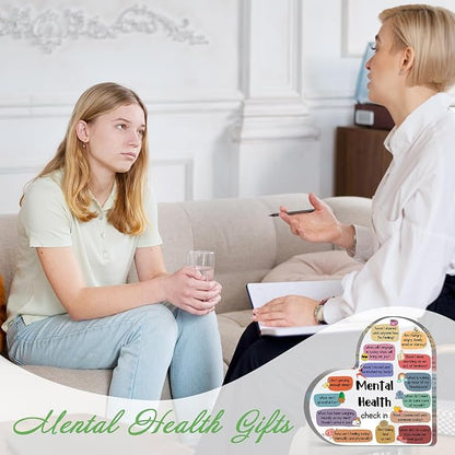 Therapy Office Decor, Mental Health Check In Decorations for School Counselor CBT DBT Therapy Counseling Poster Anxiety Relief Social Psychology Decoration