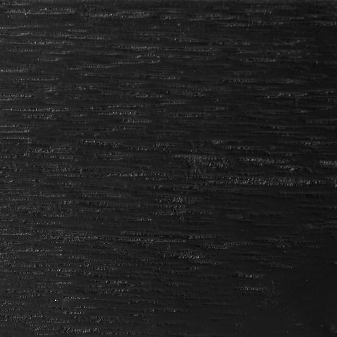 Mellow Naturalista Classic 12 Inch Solid Wood Platform Bed Frame with Wooden Slats, Queen, Black