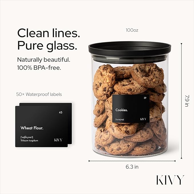 KIVY Glass Jars (100oz)