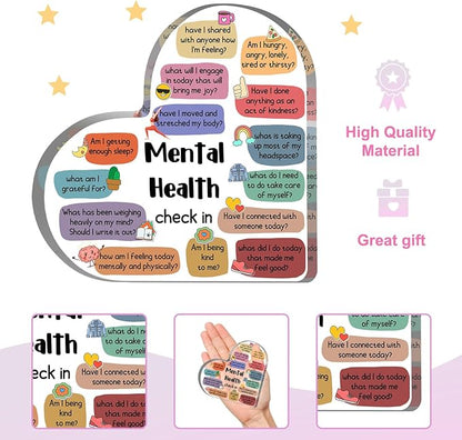 Therapy Office Decor, Mental Health Check In Decorations for School Counselor CBT DBT Therapy Counseling Poster Anxiety Relief Social Psychology Decoration