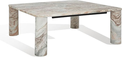 SAFAVIEH Couture Collection Nicoletta White/Brown Marble Coffee Table
