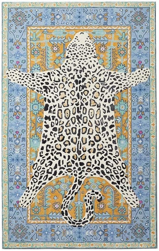 Hand Tufted Modern & Unique Animal Rugs 100% Wool, Soft and Durable Rugs for Your Living Room, Bedroom,Hall Or Any Room (Multi Colour 1, 9 X 12 Feet)
