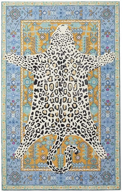 Hand Tufted Modern & Unique Animal Rugs 100% Wool, Soft and Durable Rugs for Your Living Room, Bedroom,Hall Or Any Room (Multi Colour 1, 4 x 6 Feet)