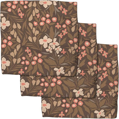 GEOMETRY Fall Dish Towels Quick Dry Premium Towel with Geoweave 3 Pack Floral Fall 10x10