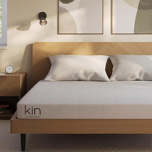 Kin By Tuft & Needle Firm 6" Twin XL Adaptive Foam Mattress in a Box, Cooling Pressure Relief, Balanced Support, 100 Night Trial, Fiberglass-Free, CertiPUR-US, 10-Year Limited Warranty