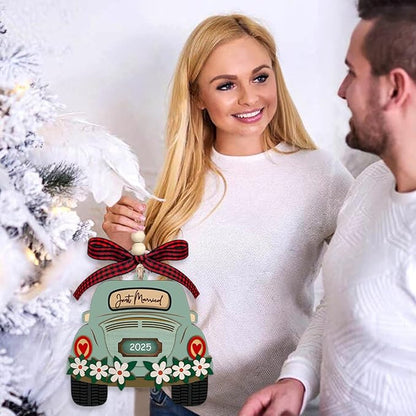 First Christmas Married Ornament 2025, Just Married Ornaments, Our First Christmas As Mr and Mrs, Wedding Ornament - Gifts for Newlyweds, Wedding Gifts for Couples, Bridal Shower Gift