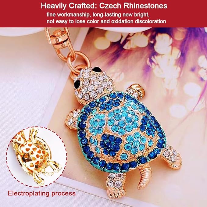 Sea Turtle Ornament,Rhinestone Turtle Christmas Tree Ornaments,Beach Themed Christmas Ornament,Ocean Ornaments 2025,Sea Turtle Gifts for Women
