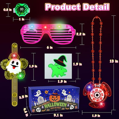 Halloween Party Favors for Kids, 72 Pack Glow in the Dark Toys Bulk Halloween Toys for Girl Boy School Classroom Goodies Bags Fillers Party Supplies Trick or Treats Gifts