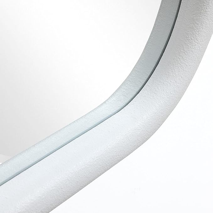 LuxenHome Asymmetrical Wall Mirror for Bathroom, 21.5"x40.5" Large C-Framed Wall Mounted Decorative Vanity Mirror for Living Room Bedroom Decor, Hanging Sculptures Accent for Entryway Hall Home Decor