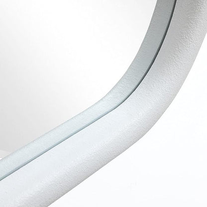 LuxenHome Asymmetrical Wall Mirror for Bathroom, 21.5"x40.5" Large C-Framed Wall Mounted Decorative Vanity Mirror for Living Room Bedroom Decor, Hanging Sculptures Accent for Entryway Hall Home Decor