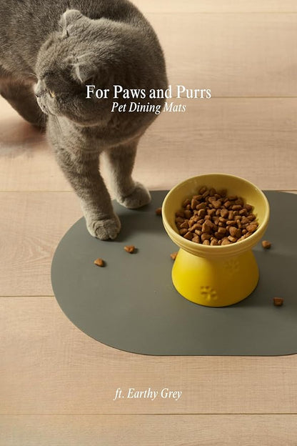 Matte Multi-Color Oval Silicone Placemats Set of 4 – Heat Resistant, Waterproof, Easy to Clean Non-Slip Modern Dining Table Mats – Premium Leather Textured Japandi Kitchen Decor