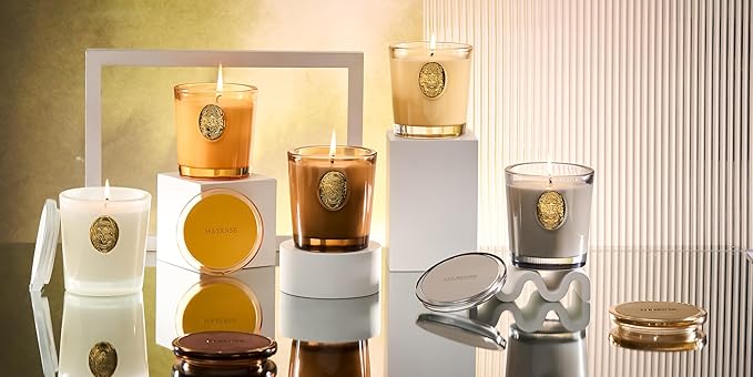 M&SENSE Natural Soy Candle | Coconut & Gray | 9.2 oz, 50H Burn Time | Luxury Scented Candle for Relaxation, Gifting, Home Décor | Ideal for Bedroom, Office, Party Ambiance