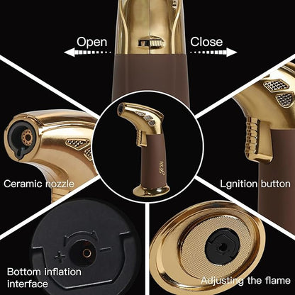 Whiskey Smoker Kit with Torch & Wood Chips, Cocktail Smoker Kit, Old Fashioned Drink Smoker Kit, Bourbon Birthday ，Upgrade Your Home Bar - Ideal Gifts for Men, Dad, Boyfriend(NO Butane)