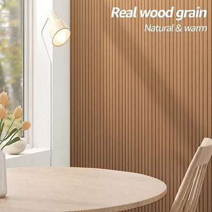 Art3d WPC Wainscoting Panels, 16-Pack 48 x 6 Inch 3D Wall Accents for Interior Wall Decor, Living Room, Bedroom, Boxwood