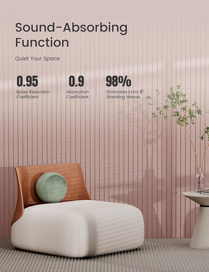 Bumusty Large Cork Board Alternative-36 x24 Felt Bulletin Board Tiles, with 30 Pushpins, 40 Adhesive Tabs, 6-Pack Slat Wall Paneling, Cork Boards for Office Push Pin Board Felt Board-Pink