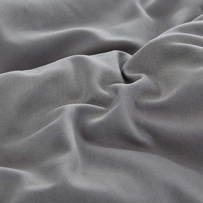 CLOTHKNOW Grey King Size Comforter Set Dark Gray Bedding Comforter Sets Soft All Season Men Women Comforter Boys Comforter with 2 x Pillow Cases