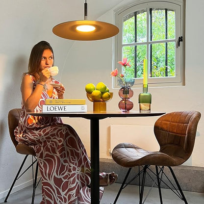 Cloudnola Reversible Glass Flower Vase and Bud Vase Set of 2, Pink & Blue and Green & Yellow, Ideal Gift Set, for Home, Wedding, and Event Décor (Cherry)