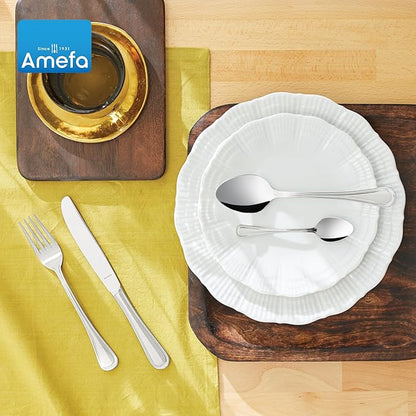 Amefa Haydn 20-piece 18/10 Stainless Steel Flatware Set, High Gloss Finish, Silverware Set Service for 4, Dishwasher Safe, Rust resistant Cutlery.