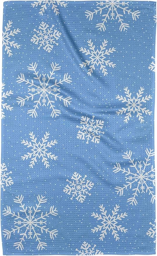 GEOMETRY Christmas Kitchen Towels Quick Dry Microfiber Premium Towel Frosty 1 Pack