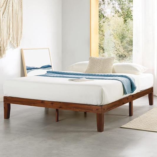Mellow Naturalista Classic 12 Inch Solid Wood Platform Bed Cal King, Espresso