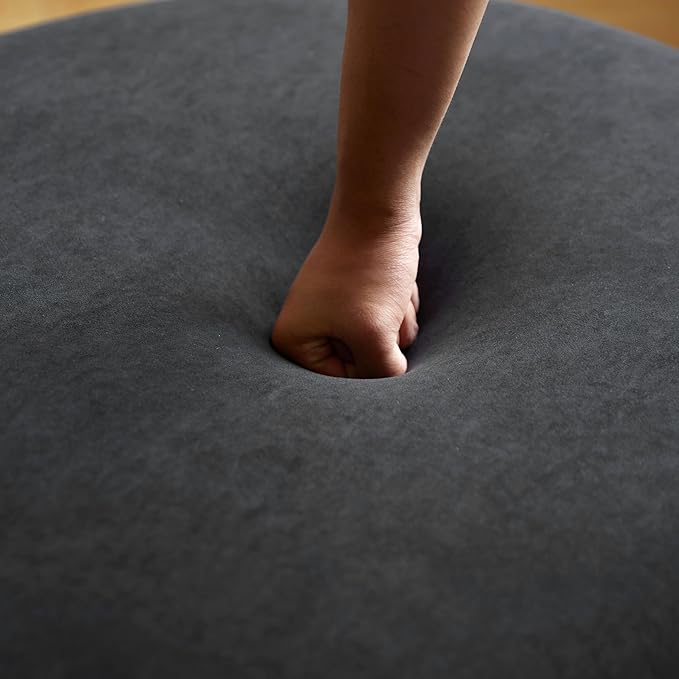 90" Curved Sofa with Throw Pillows, 4 Seater Luxury Velvet Couch with Half Moon Design and High-Density Foam, Ideal for Modern Living Room, Office & Apartment, Black