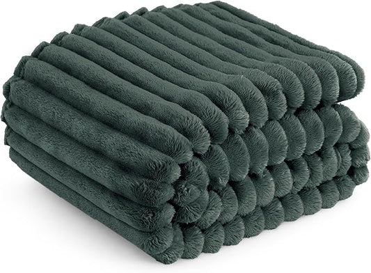 Bedsure GentleSoft Mallard Green Fleece Blanket for - Cozy Soft Blankets for Women, Cute Small Throws for Girls, 60x80 Inches
