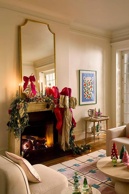 Greer Wool Area Rug - Chic Hand-Tufted Mauve, Blue, and Beige Design for Stylish Home Decor (7x10 Ft)