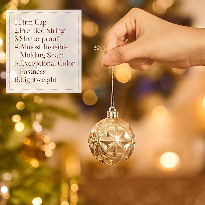 Valery Madelyn Ornaments for Christmas Trees, 9ct 2.36 Inches Bronze Copper Gold and Purple Shatterproof Christmas Tree Decorations, Luxury Hanging Ball Ornaments for Xmas Holiday Party Decor