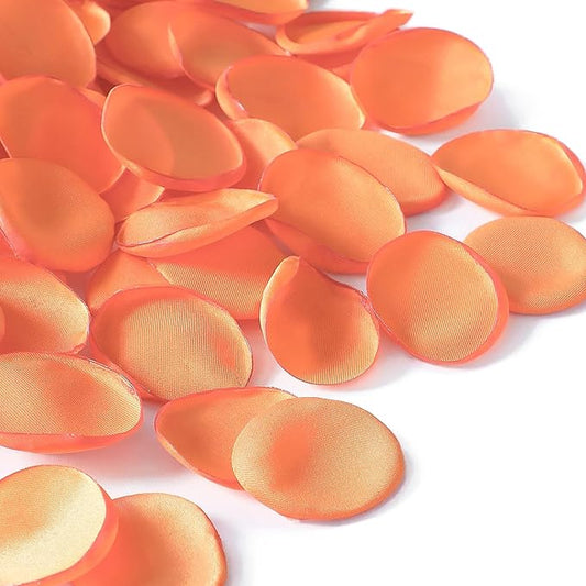 Floroom 300pcs Rose Petals Burnt Orange Faux Silk Flower Petals for Wedding Flower Girl Basket Aisle Scatter Dinner Table Centerpieces Party Confetti Bridal Shower Romantic Night Decoration