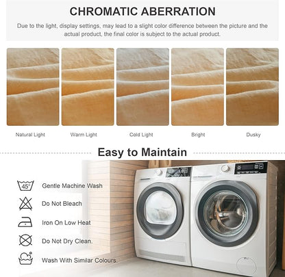 Simple&Opulence 100% Linen Duvet Cover Set, 3 PCS Natural French Flax Sand Duvet Cover King Size, Breathable Soft Comfy Linen Bedding Comforter Cover with 2 Pillowcases(Sand, 104"x92")