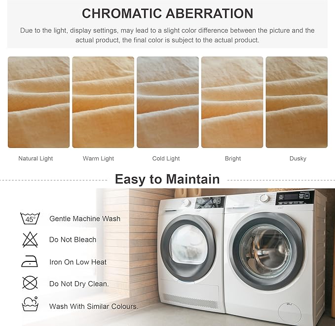 Simple&Opulence 100% Linen Duvet Cover Set, Natural French Flax Sand Duvet Cover Twin Size, Breathable Soft Comfy Linen Bedding Comforter Cover with 1 Pillowcase(Sand, 68"x86")